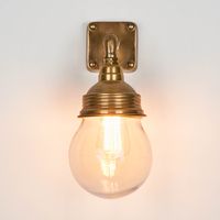 Dover Outdoor Wall Light Antique Brass