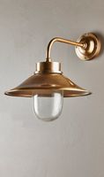 Sandhurst Outdoor Wall Light Antique Brass