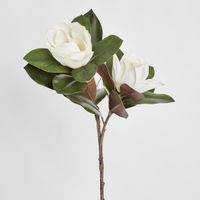 Magnolia Large 2 Heads 85cm White