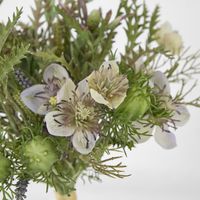 Lavender Mix Bouquet 30cm Green