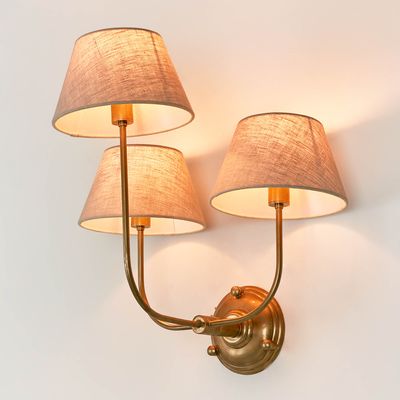 Trilogy Wall Light Base Brass