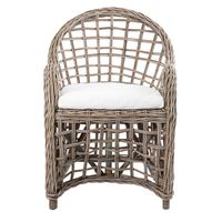 Mauritius Wicker Arm Chair with Cushion