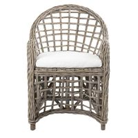 Mauritius Wicker Arm Chair with Cushion