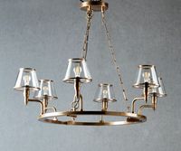 Sienna Chandelier Antique Brass