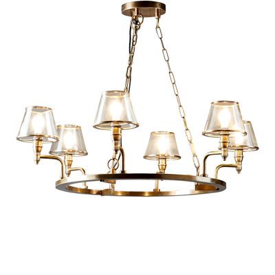 Sienna Chandelier Antique Brass