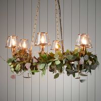 Sienna Chandelier Antique Brass