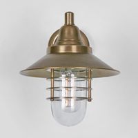 Clark Outdoor Wall Light Antique Brass