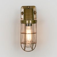 Royal London Outdoor Wall Light Antique Brass