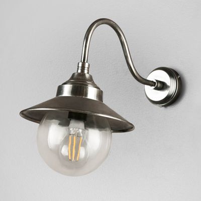 Zermatt Outdoor Wall Light Antique Silver