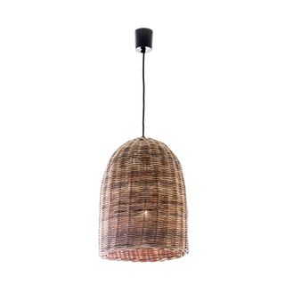 Rattan Bell Ceiling Pendant Small Natural