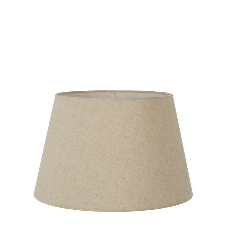 Linen Taper Lamp Shade Small Dark Natural