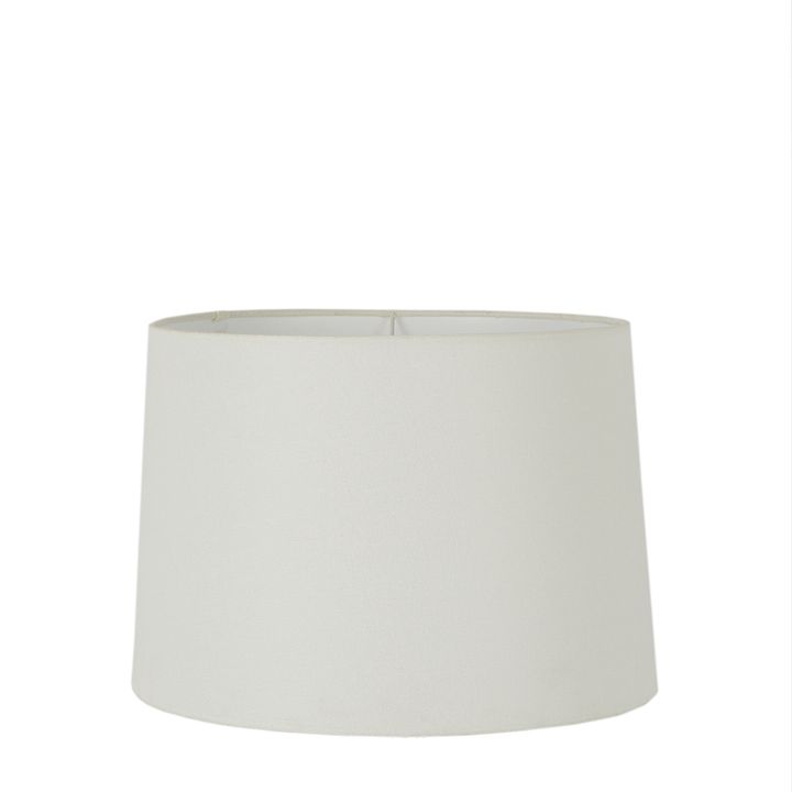 Linen Drum Lamp Shade Medium Textured Ivory