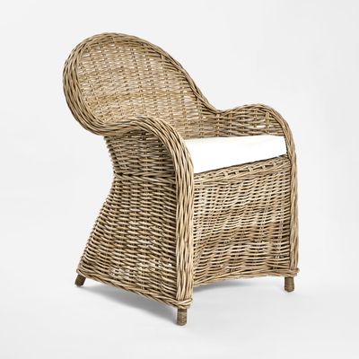 Long Island Wicker Chair with Cushion - Outdoor Under-Cover