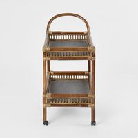 Rattan Bar Trolley