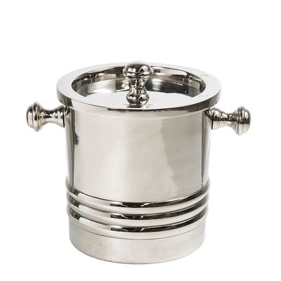 Round Ice Bucketwith Lid Nickel