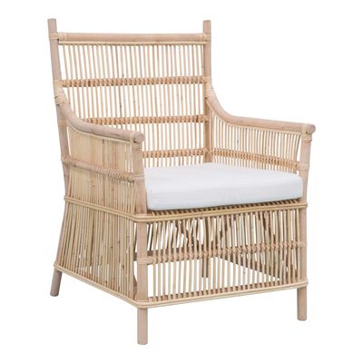 Haiti Wicker Armchair with Cushion - Outdoor Under-Cover