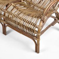 Seville Rattan Two Seater Antique -Outdoor Undercover Armchair