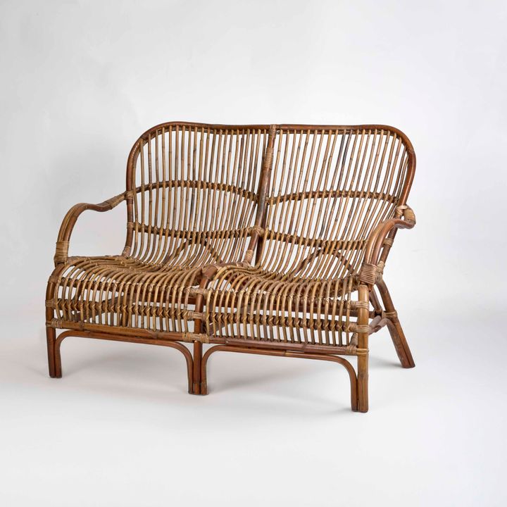 Seville Rattan Two Seater Antique -Outdoor Undercover