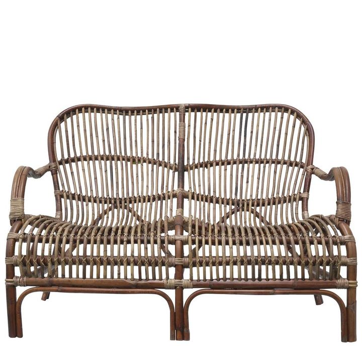 Seville Rattan Two Seater Antique -Outdoor Undercover Armchair