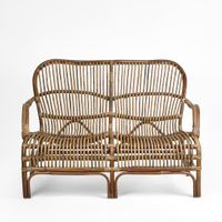 Seville Rattan Two Seater Antique -Outdoor Undercover Armchair