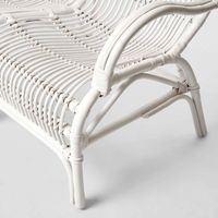 Seville Rattan Two Seater White -Outdoor Undercover