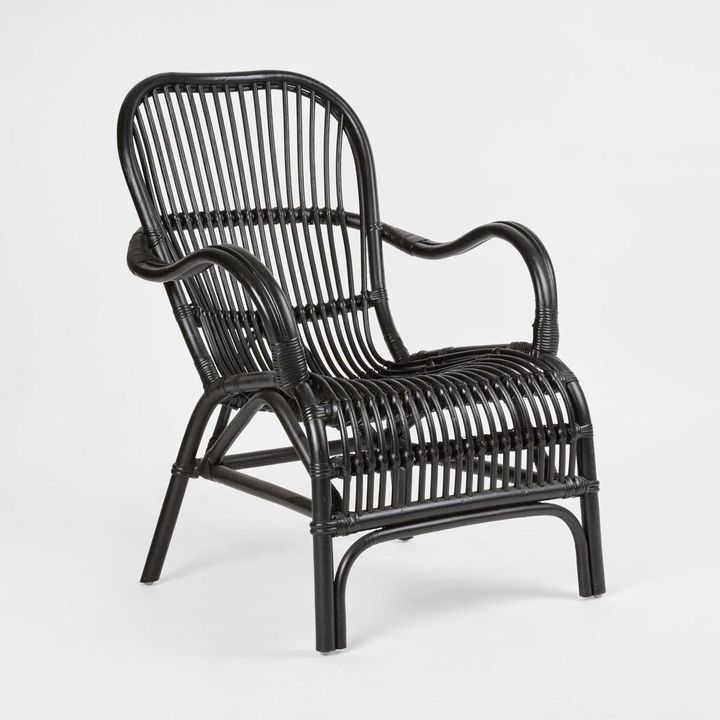 Seville Rattan Armchair Black