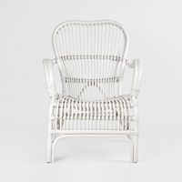 Seville Rattan Armchair White -Outdoor Undercover