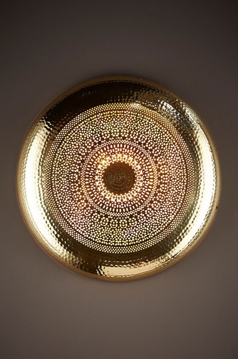 Moroccan Wall Light Brass