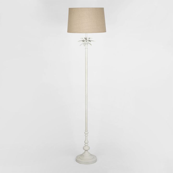 Casablanca Floor Lamp Base White- Base Only