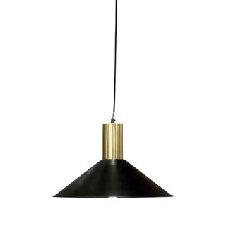 Redfern Ceiling Pendant Black and Brass