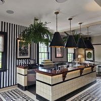 Monte Carlo Ceiling Pendant Large Black and Brass