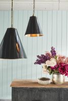 Monte Carlo Ceiling Pendant Large Black and Brass