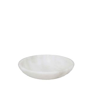 Marble Agra Salt Dish Small White