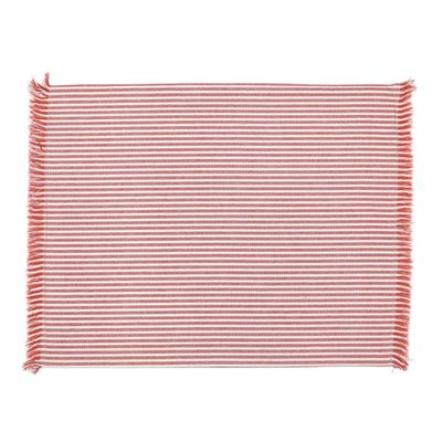 Abby Stripe Placemat 2 side Set of 4 Terracotta