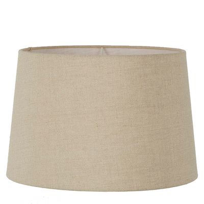 Linen Drum Lamp Shade XXL Dark Natural Linen