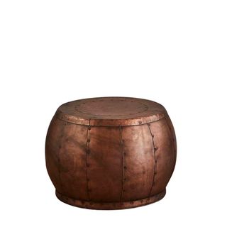 Omega Coffee Table Iron Riveted Small Antique Copper
