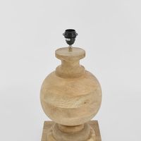 Coach Table Lamp Base Natural- Base Only