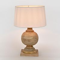 Coach Table Lamp Base Natural- Base Only