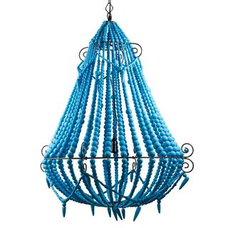 Beaded Chandelier Large Turquoise