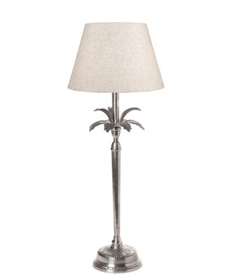 Casablanca Table Lamp Base Antique Silver- Base Only