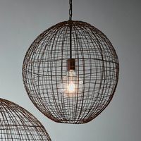 Cray Ball Ceiling Pendant Medium Antique Copper