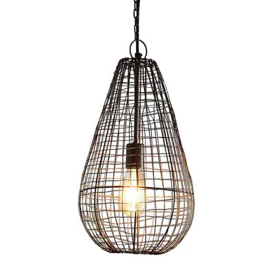 Cray Pot Ceiling Pendant Small Antique Copper
