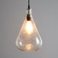 Lustre Teardrop Ceiling Pendant Clear