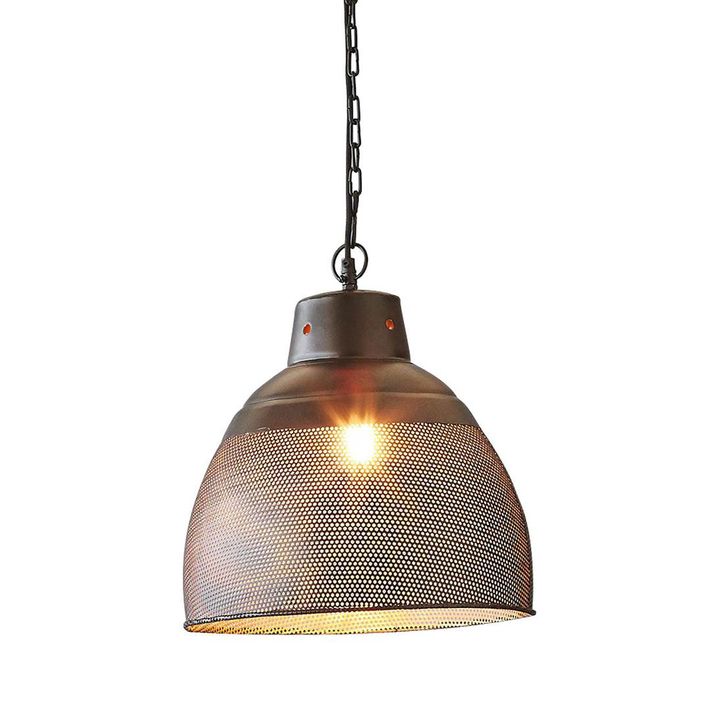 Riva Ceiling Pendant Small Matt Black and Gold