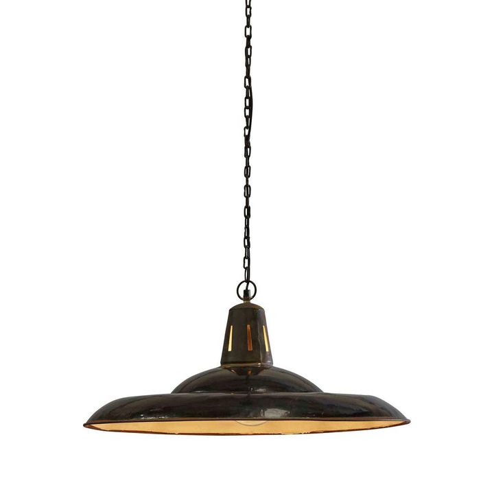 Zetland Ceiling Pendant Large Old Black
