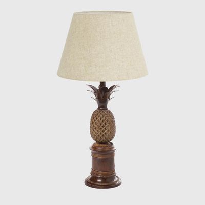 Bermuda Pineapple Table Lamp Base Brown- Base Only