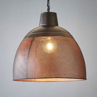 Riva Ceiling Pendant Medium Black and Gold