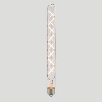 T30 Criss Cross LED Filament - Clear Glass - 6W E27 2200k