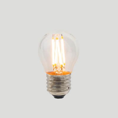 G45 Fancy Round E27 LED Filament - Clear Glass - 3W E27 2200k