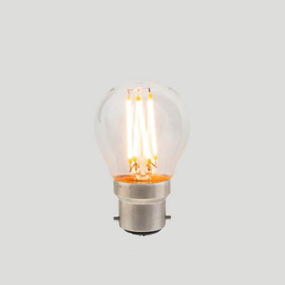 G45 Fancy Round B22 LED Filament - Clear Glass - 3W B22 2200k